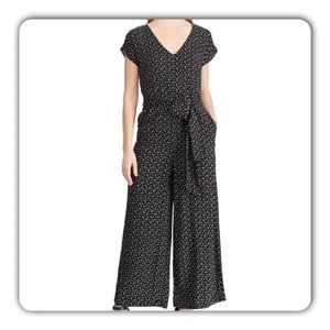 Chaps Sleeveless Jumpsuit Black W White 4/6